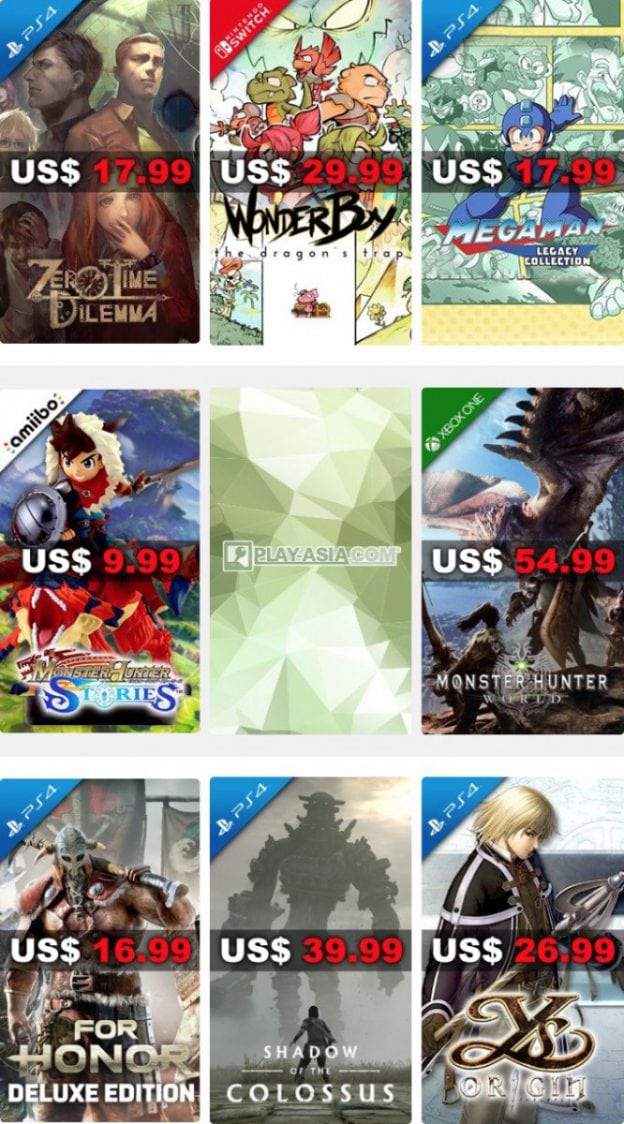 PlayAsia Weekly Sale Week 10 2018