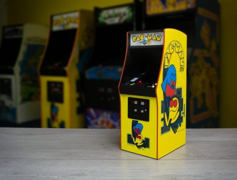 official pac-man 1/4 scale replica arcade cabinet
