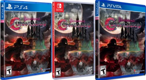 bloodstained curse of the moon retail limited run games ps4 ps vita nintendo switch cover limitedgamenews.com