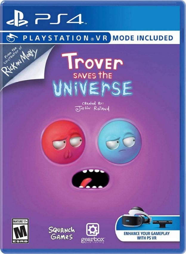 trover saves the universe retail ps4 cover limitedgamenews.com