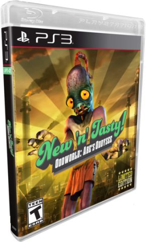 oddworld abes oddysee new n tasy standard edition retail limited run games ps3 cover limitedgamenews.com