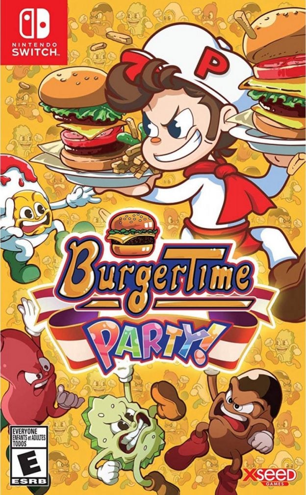 burgertime party retail nintendo switch cover limitedgamenews.com