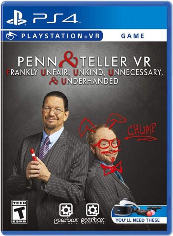 penn teller vr frankly unfair unkind unnecessary underhanded retail ps4 psvr cover limitedgamenews.com