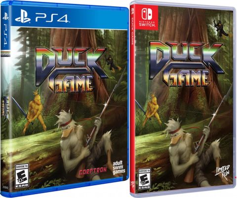 duck game physical release limited run games standard edition ps4 nintendo switch cover limitedgamenews.com