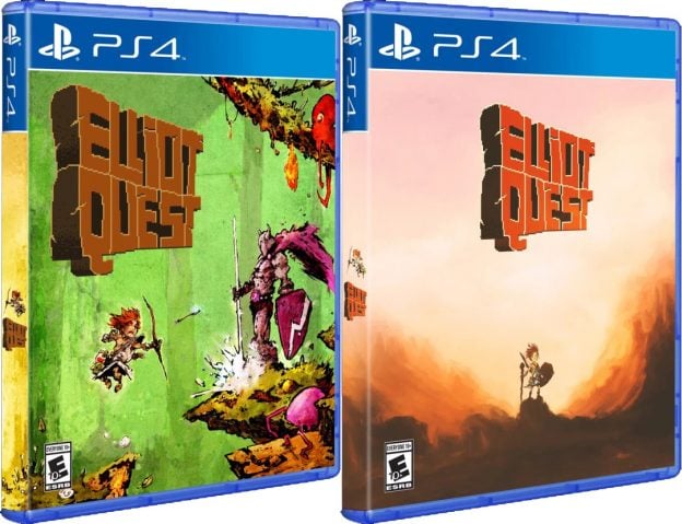 elliot quest physical release hard copy games ps4 cover (normal and variant) limitedgamenews.com