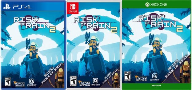 risk of rain 2 retail release xbox one ps4 nintendo switch cover limitedgamenews.com