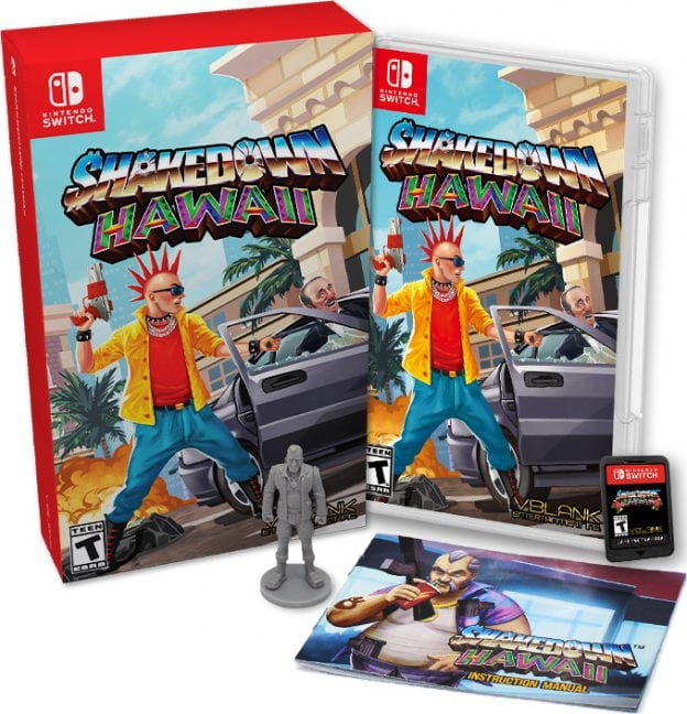 shakedown hawaii physical release collectors edition vblank entertainment nintendo switch cover limitedgamenews.com