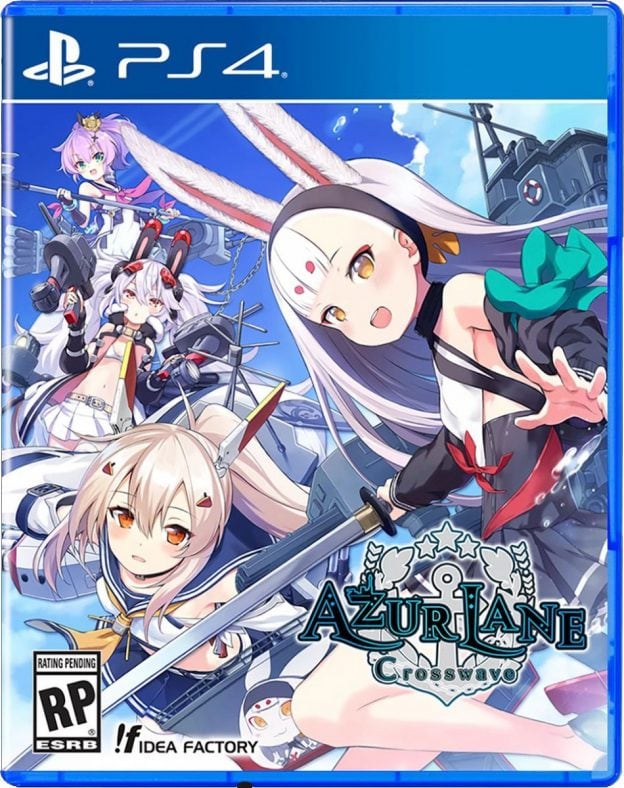 azure lane crosswave standard edition physical release limited run games ps4 cover limitedgamenews.com