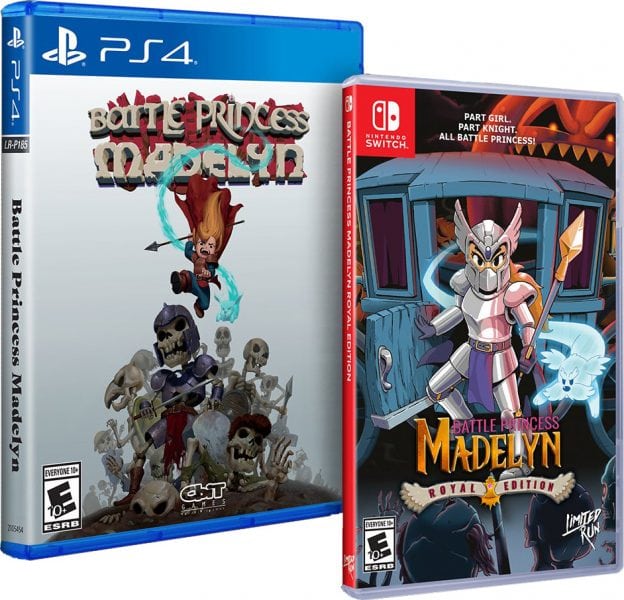 battle princess madelyn physical release limited run games ps4 nintendo switch cover limitedgamenews.com
