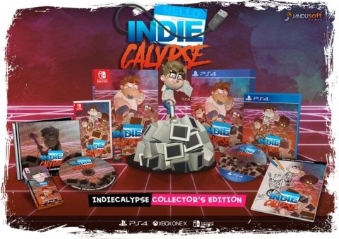 indiecalypse physical release kickstarter jandusoft ps4 nintendo switch cover limitedgamenews.com