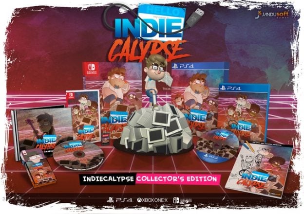 indiecalypse physical release kickstarter jandusoft ps4 nintendo switch cover limitedgamenews.com