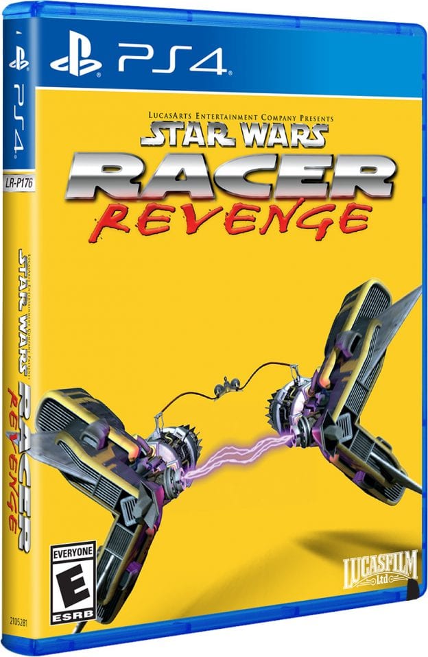 star wars racer revenge physical release limited run games standard edition ps4 cover limitedgamenews.com