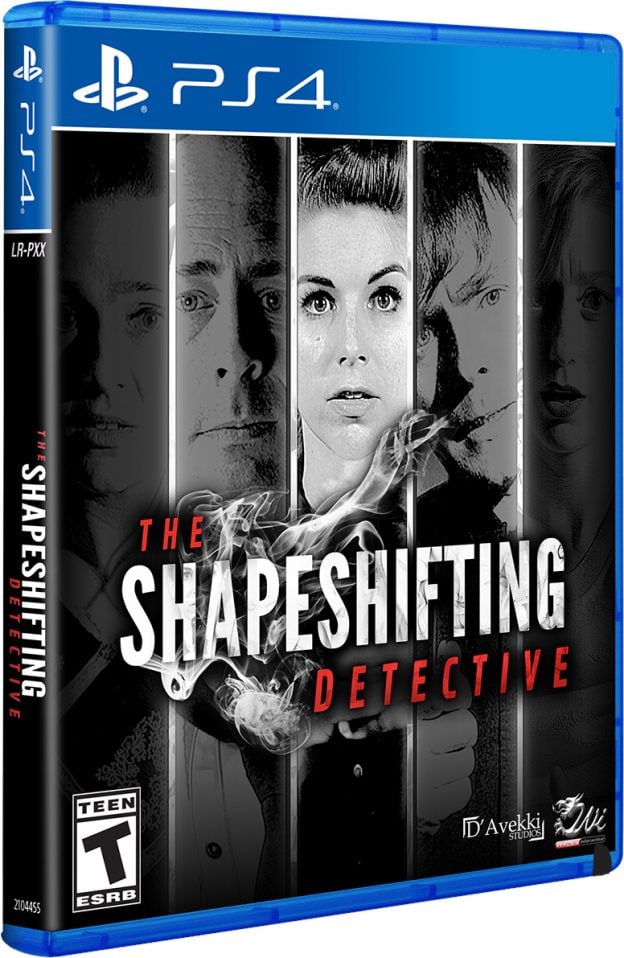 the shapeshifting detective physical release limited run games ps4 cover limitedgamenews.com