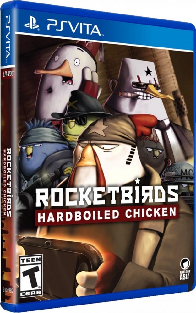 rocketbirds hardboiled chicken physical release limited run games ps vita cover limitedgamenews.com