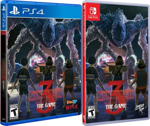 strangers things 3 the game physical release standard edition limited run games nintendo switch ps4 cover limitedgamenews.com