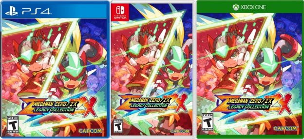 mega man zero zx legacy collection us retail release ps4 nintendo switch xbox one cover limitedgamenews.com