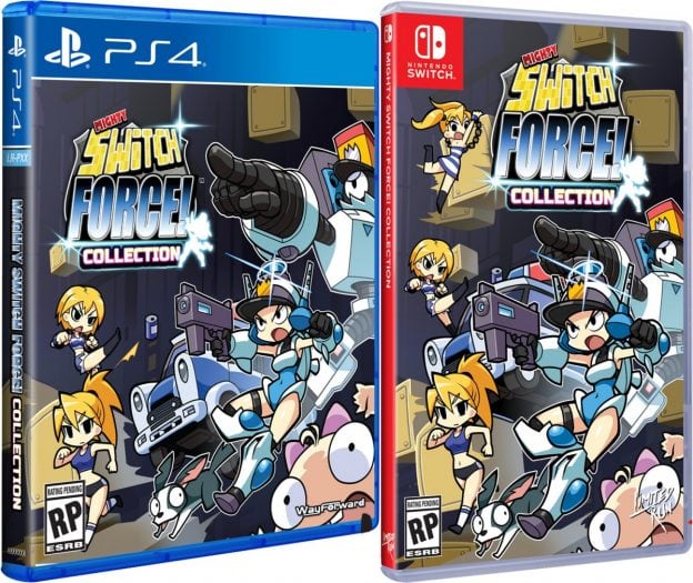 mighty switch force collection physical release limited run games standard edition ps4 nintendo switch cover limitedgamenews.com