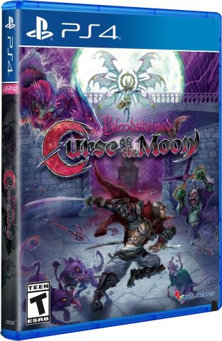 bloodstained curse of the moon physical release limited run games pax variant ps4 cover limitedgamenews.com
