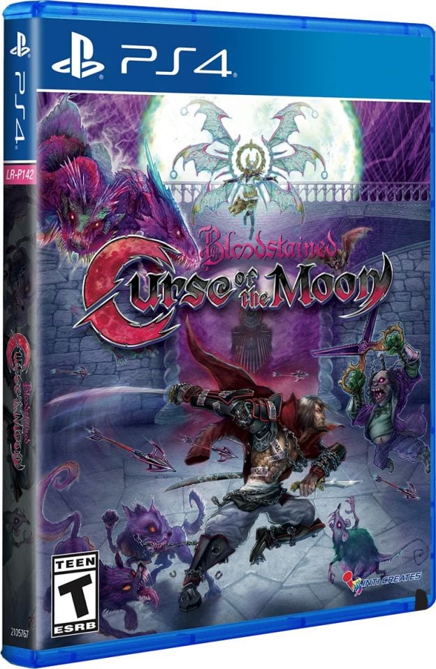 bloodstained curse of the moon physical release limited run games pax variant ps4 cover limitedgamenews.com