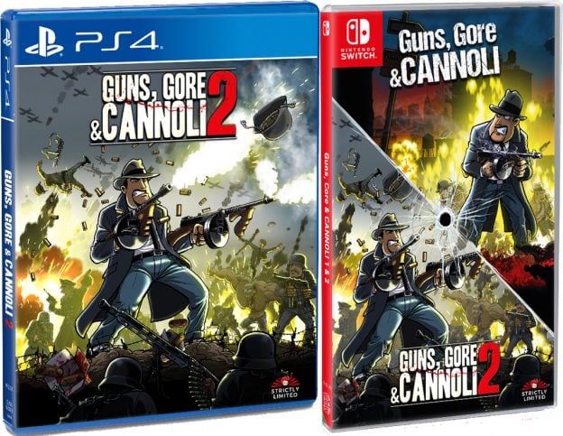 guns gore and cannoli 2 standard edition physical release strictly limited games ps4 nintendo switch cover limitedgamenews.com