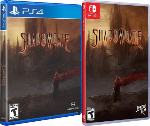 shadowgate standard edition physical release limited run games nintendo switch ps4 cover limitedgamenews.com