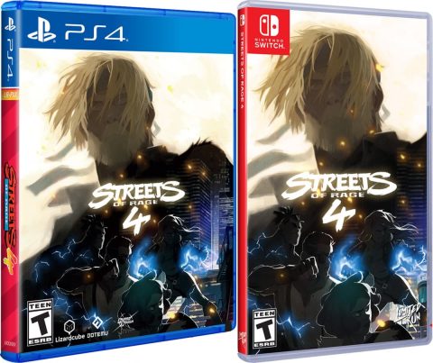 streets of rage 4 standard edition physical release dotemu limited run games ps4 nintendo switch cover limitedgamenews.com