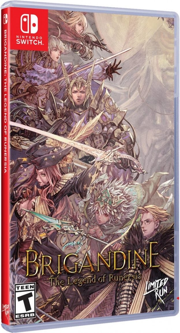 brigandine physical release limited run games standard edition nintendo switch cover limitedgamenews.com