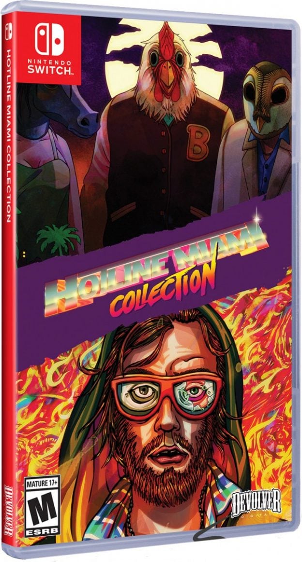 hotline miami collection physical release special reserve games limited run games cover variant nintendo switch cover limitedgamenews.com