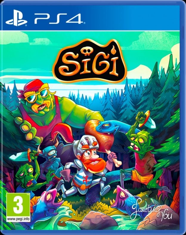 sigi a fart for melusina physical release redartgames ps4 cover limitedgamenews.com