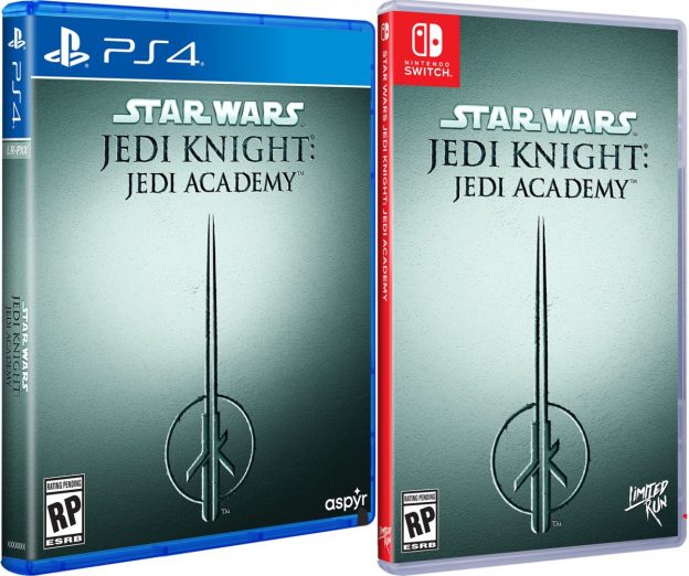 star wars jedi knight jedi academy physical release limited run games ps4 nintendo switch cover limitedgamenews.com