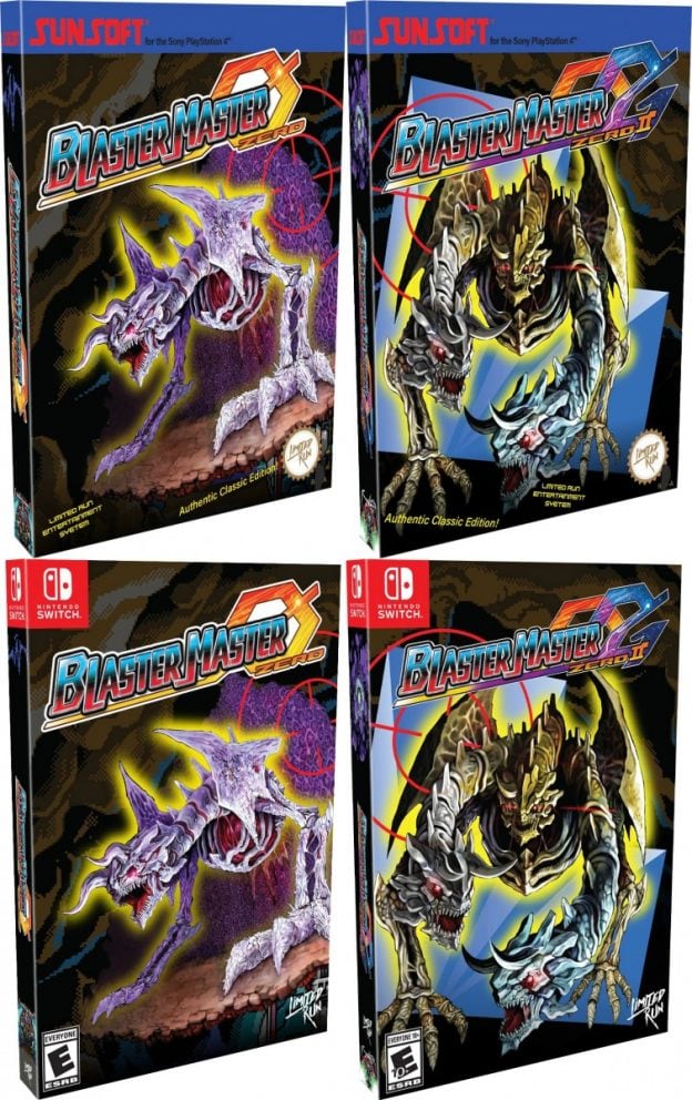 blaster master zero 1 2 physical release classic edition limited run games ps4 nintendo switch cover limitedgamenews.com