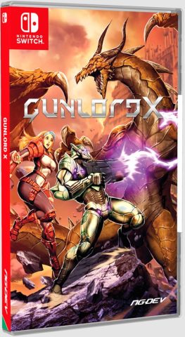gunlord x physical release standard edition ngdev nintendo switch cover limitedgamenews.com
