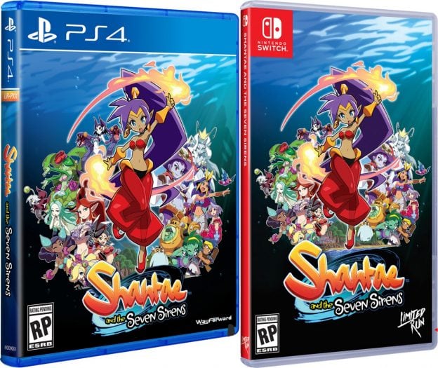 shantae and the seven sirens physical release standard edition limited run games ps4 nintendo switch cover limitedgamenews.com