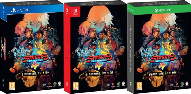 streets of rage 4 physical release signature edition games xbox one ps4 nintendo switch cover limitedgamenews.com
