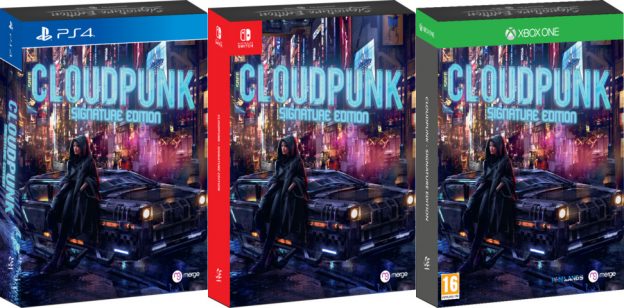cloudpunk physical release release signature edition games xbox one ps4 nintendo switch cover limitedgamenews.com