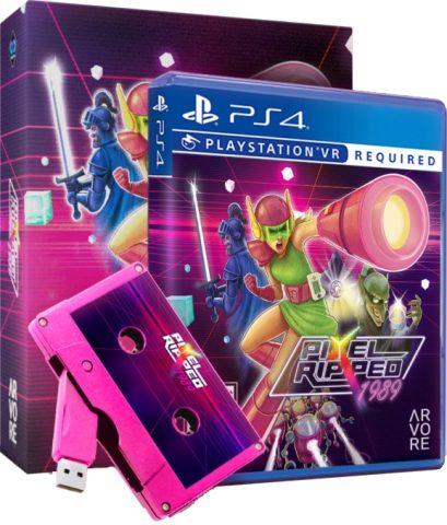 pixel ripped 1989 physical release pink cassette edition perp games psvr cover limitedgamenews.com