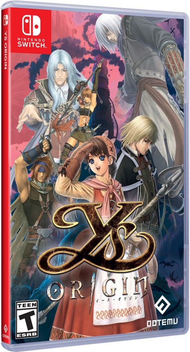 ys origin standard edition physical release dotemu limited run games nintendo switch cover limitedgamenews.com