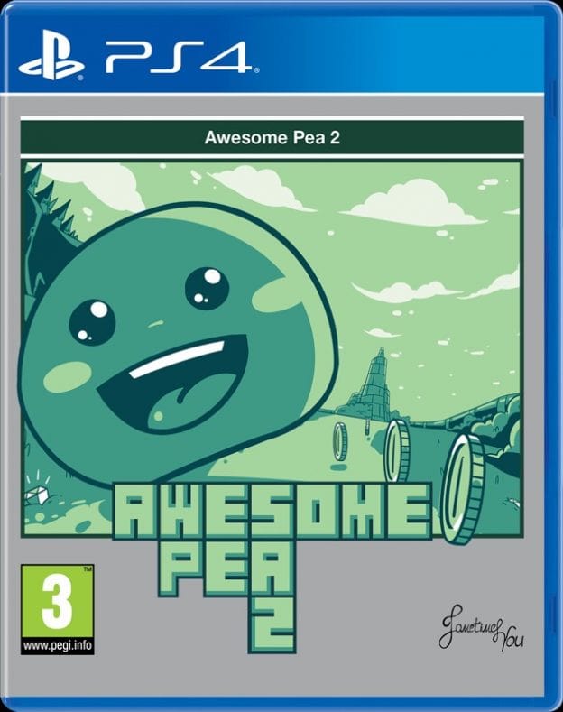 awesome pea 2 retail red art games ps4 cover www.limitedgamenews.com