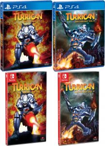 turrican anthology vol 1 2 retail release strictly limited games standard edition ps4 nintendo switch cover www.limitedgamenews.com