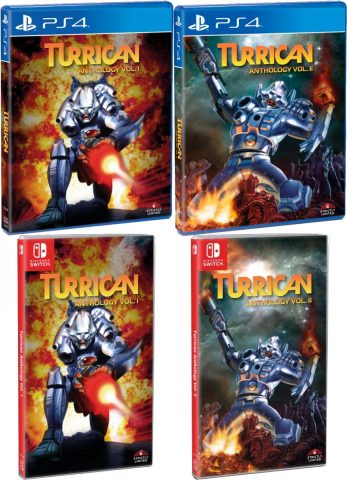 turrican anthology vol 1 2 retail release strictly limited games standard edition ps4 nintendo switch cover www.limitedgamenews.com