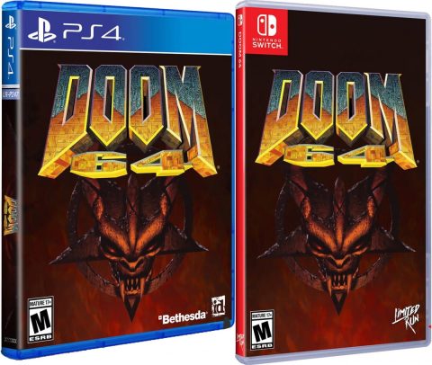 doom 64 retail release standard edition limited run games playstation 4 nintendo switch cover www.limitedgamenews.com