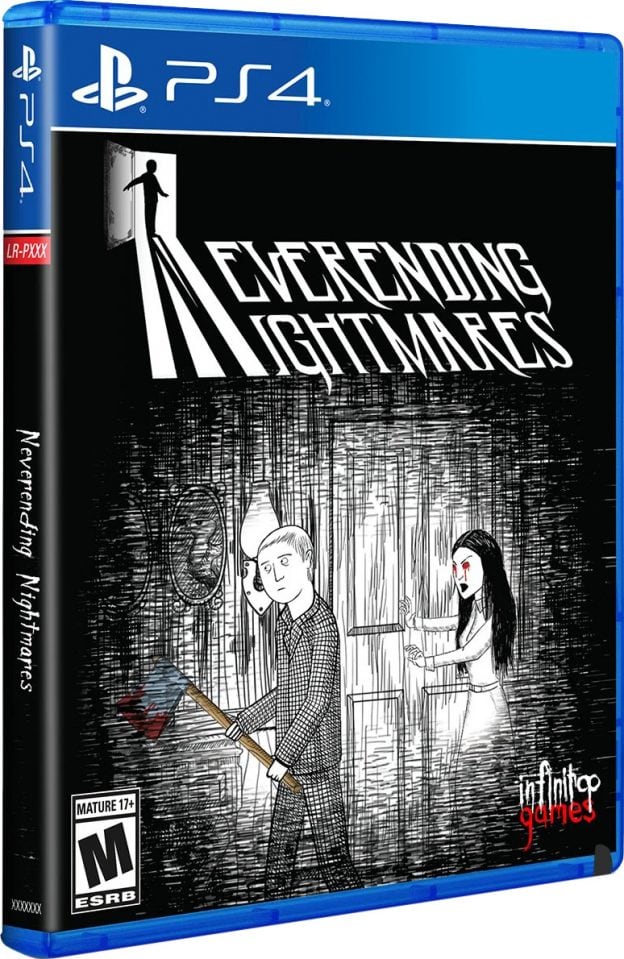 neverending nightmares retail release limited run games ps4 cover www.limitedgamenews.com