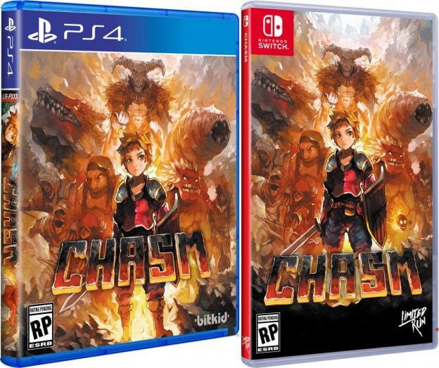 chasm retail limited run games standard edition playstation 4 nintendo switch cover www.limitedgamenews.com