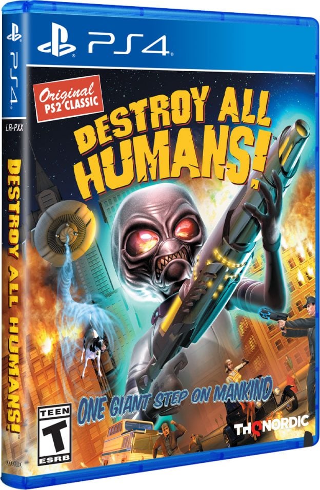 destroy all humans one giant step on mankind retail limited run games playstation 4 cover www.limitedgamenews.com