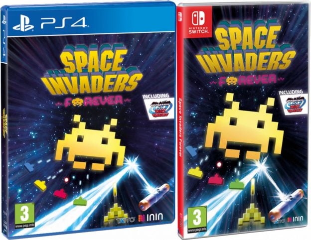 space invaders forever retail inin games playstation 4 nintendo switch cover www.limitedgamenews.com