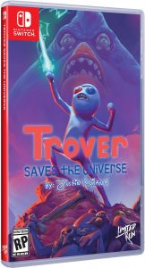 trover saves the universe physical retail release standard edition limited run games nintendo switch cover www.limitedgamenews.com