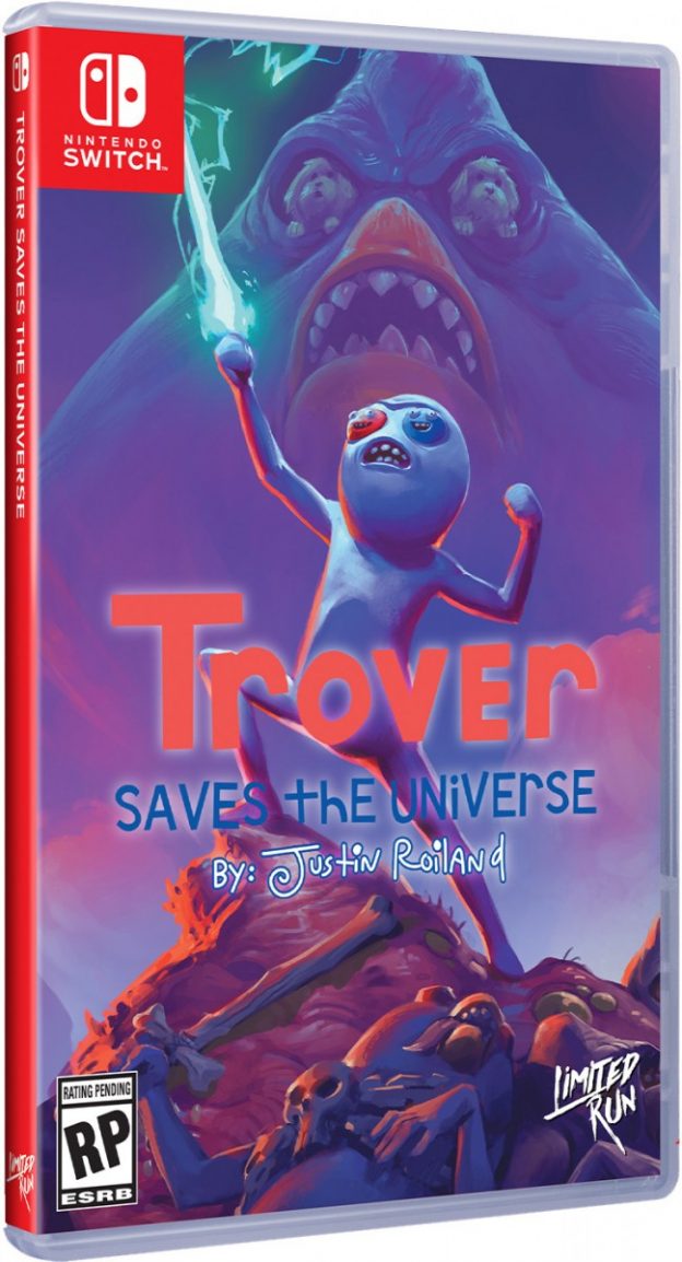 trover saves the universe physical retail release standard edition limited run games nintendo switch cover www.limitedgamenews.com