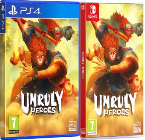 unruly heroes physical retail release standard edition pix n love playstation 4 nintendo switch cover www.limitedgamenews.com