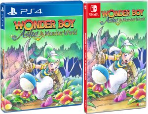 wonder boy asha in monster world inin games strictly limited games partner store exclusive standard edition playstation 4 nintendo switch cover www.limitedgamenews.com