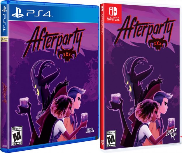 afterparty physical retail release limited run games playstation 4 nintendo switch cover www.limitedgamenews.com